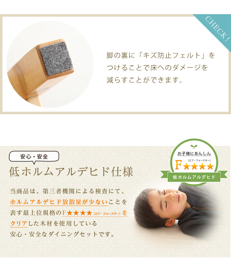 低ホルムアルデヒド仕様