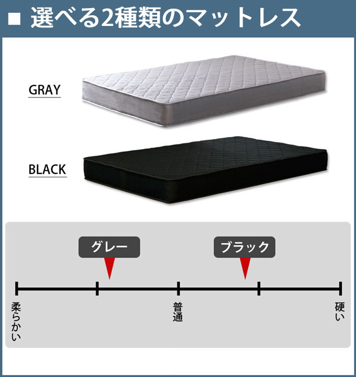 選べる2種類のマットレス