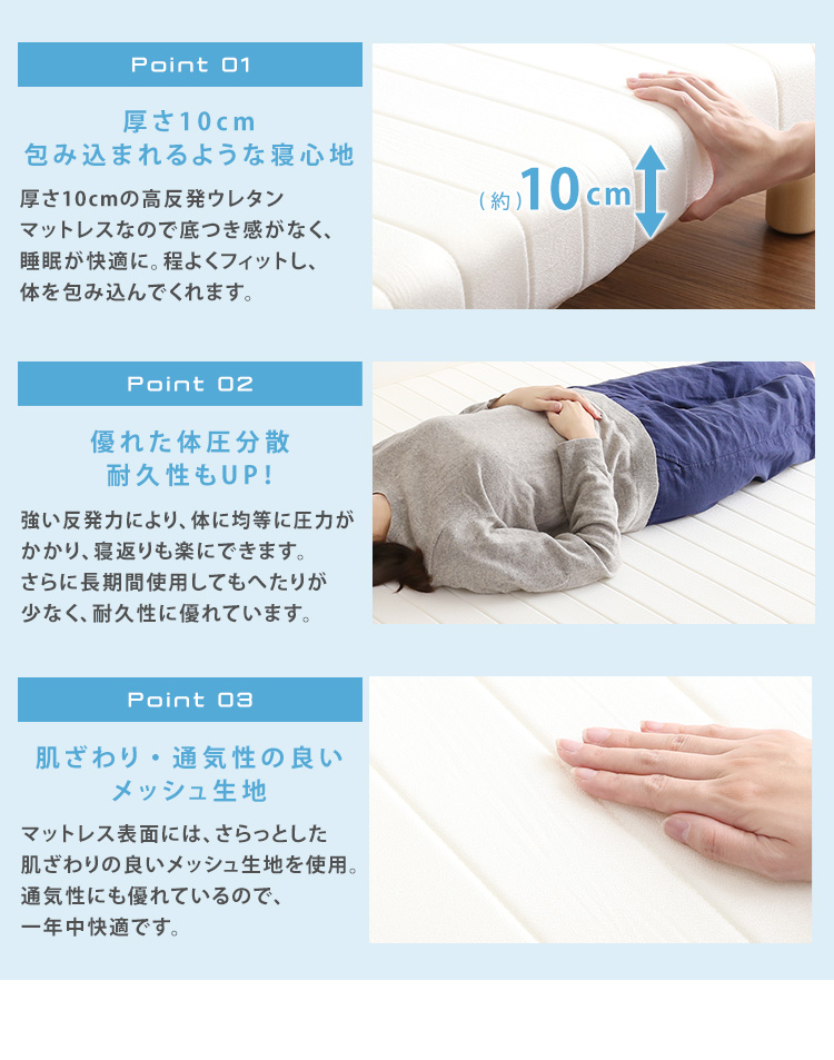 マットレスの特徴