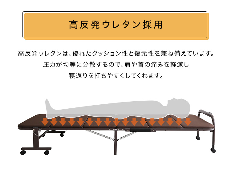 高反発ウレタン採用