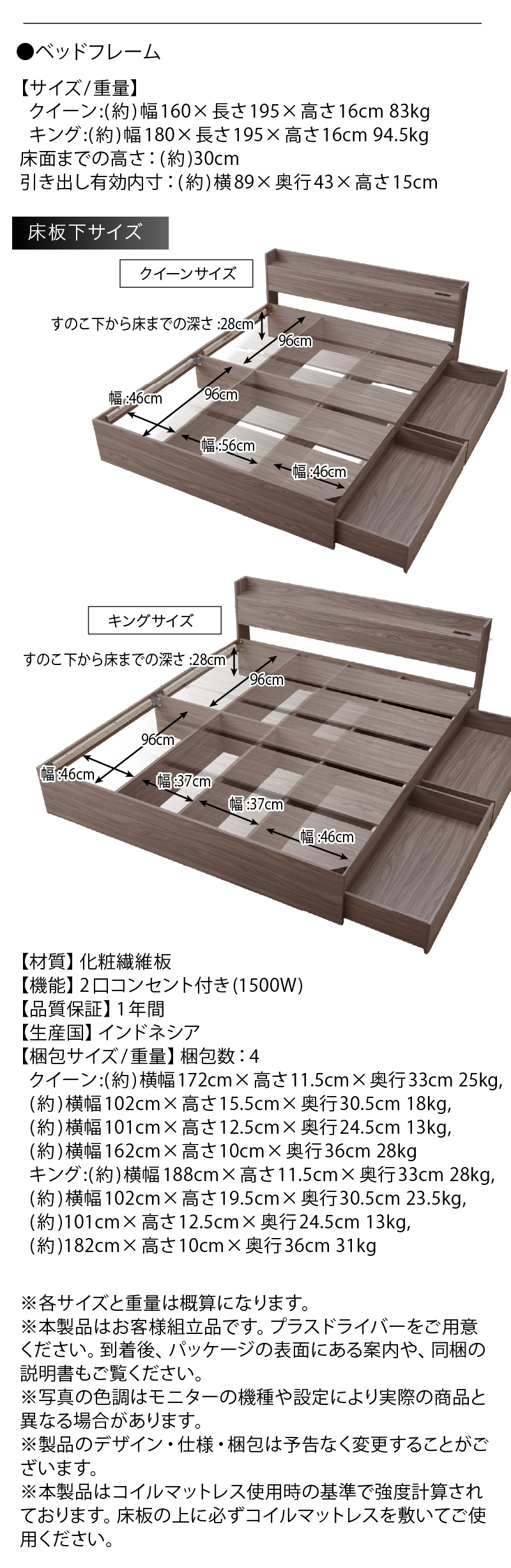 フレームのスペック