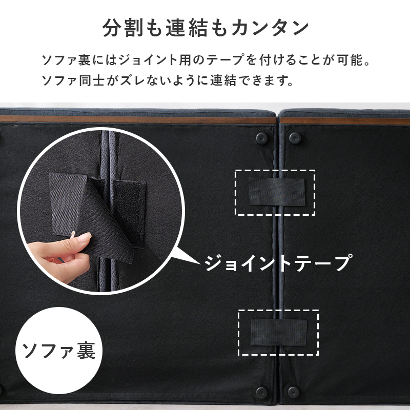 ジョイントテープで分割も連結も簡単