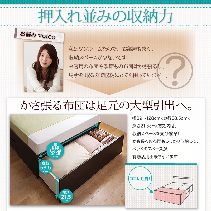 押入れ並みの収納力