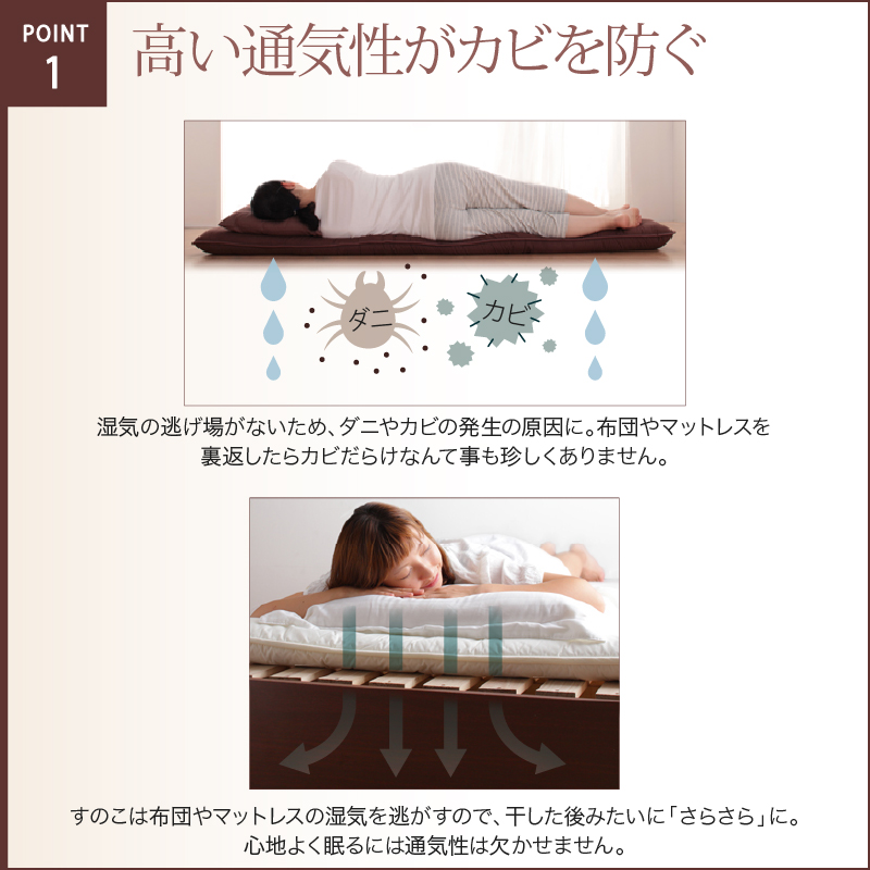 多くの方に選ばれている「すのこ仕様」