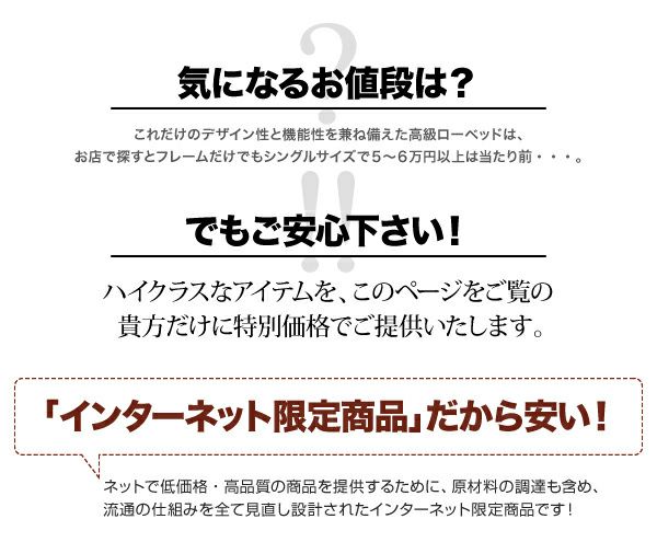 インターネット限定だから安い！