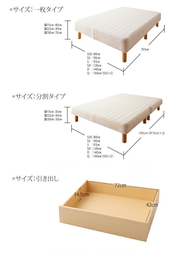 新・国産ポケットコイルマットレスベッド 【Waza】ワザ 一枚タイプ｜激安インテリア家具の通販サイト【ステリア】