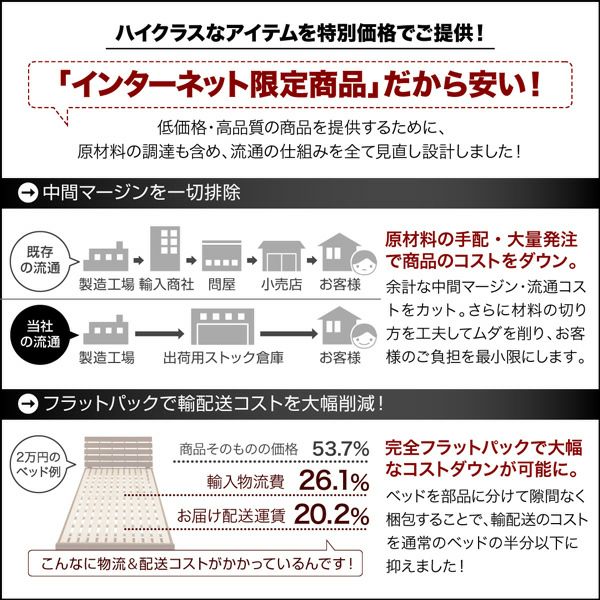 インターネット限定商品だから安い！