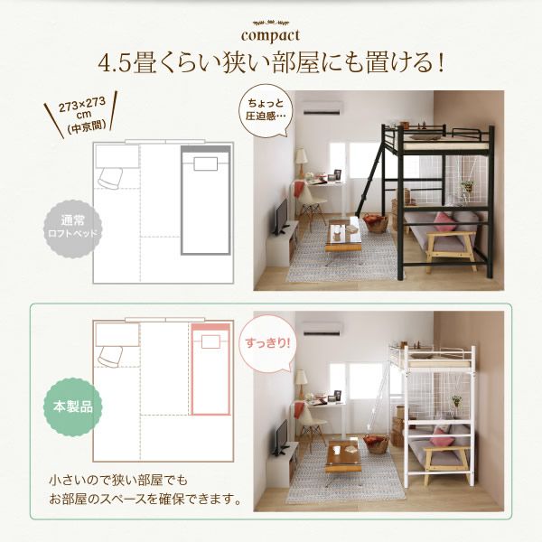 4.5畳くらい狭い部屋にも置ける