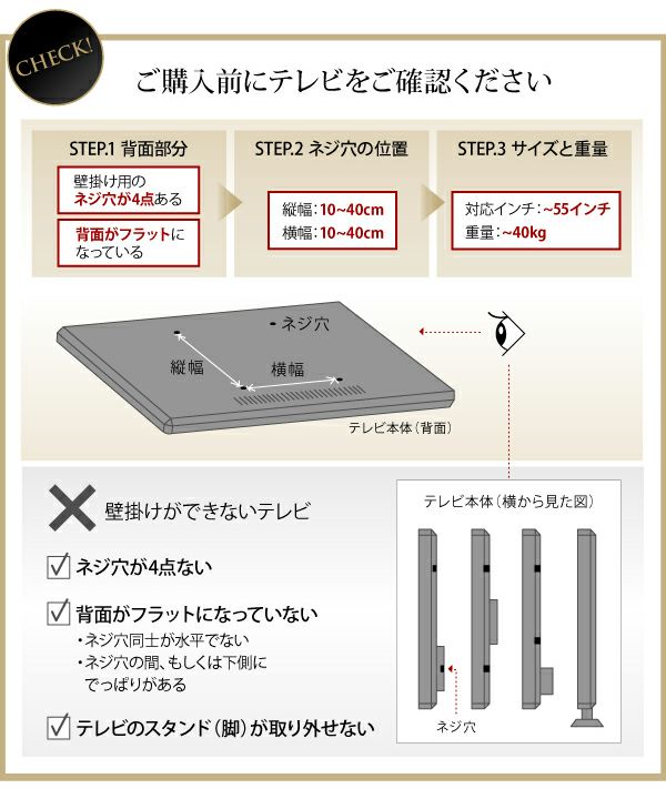 壁掛け機能付きハイタイプTVボード 【Dewey】デューイ｜激安インテリア家具の通販サイト【ステリア】