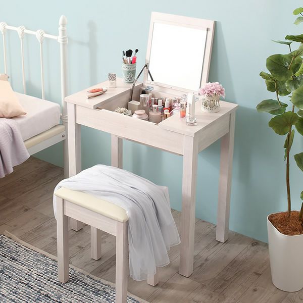 シェルモチーフの大人女子フレンチエレガントデザイン 【la mar】 ラ・メール　ドレッサー・スツールセット