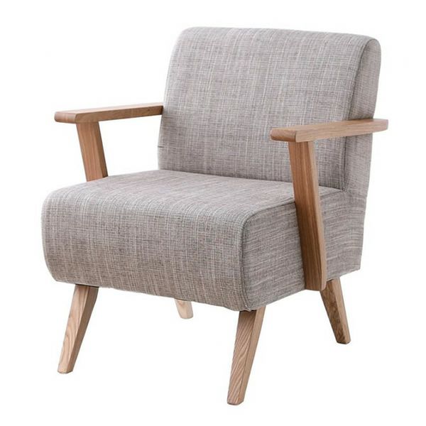 天然木北欧スタイルダイニングソファー 【Milka】ミルカ　1P