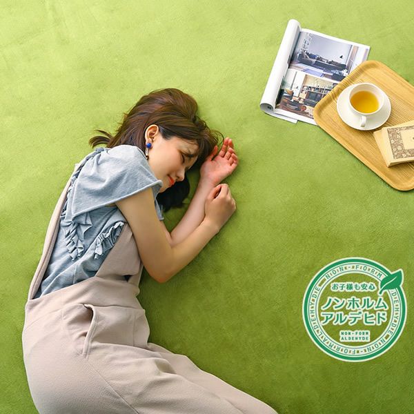 高密度フランネルマイクロファイバー・洗えるラグマット 【Naltorea】ナルトレア