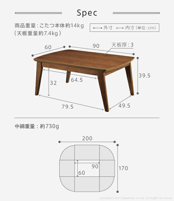 90×60cmサイズ