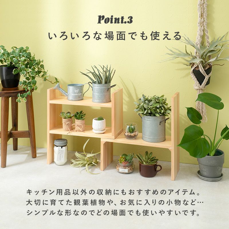 観葉植物のラックとしても