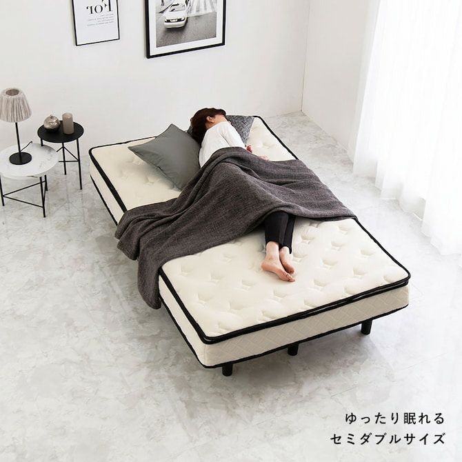 すのこフレーム・ピロートップ仕様 ポケットコイルマットレスベッド
