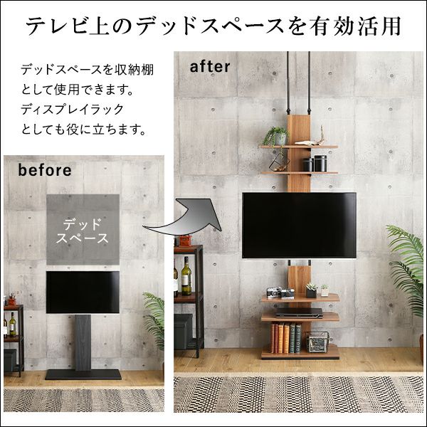 テレビ上のデッドスペースを有効活用