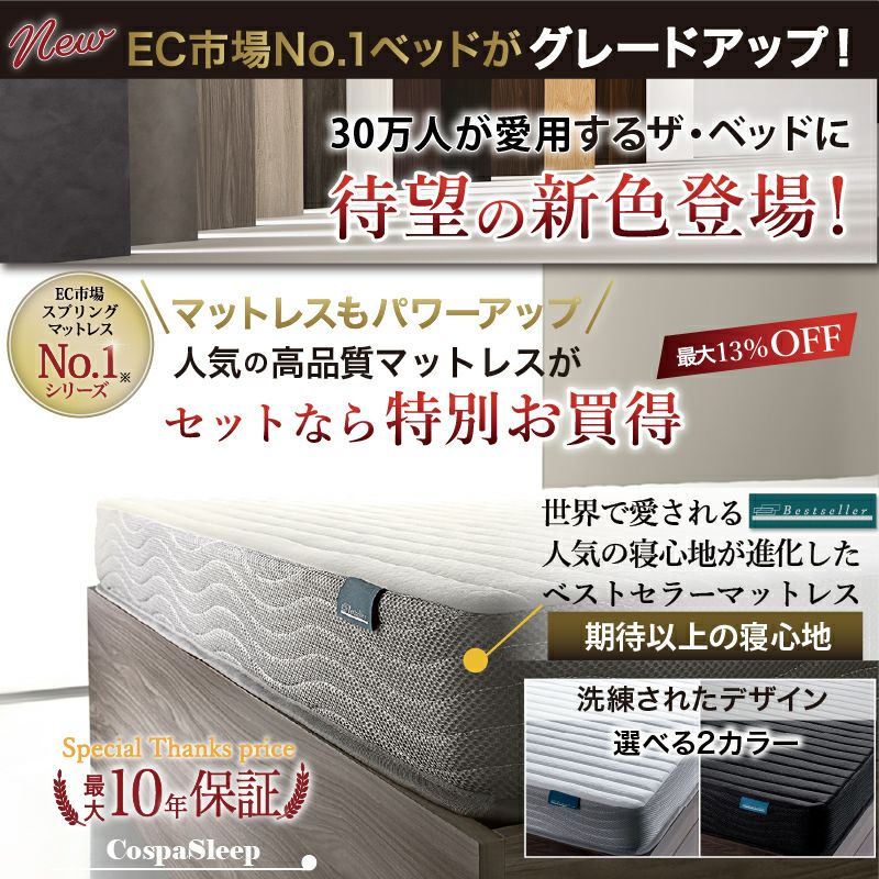 大人気ベッドが10年ぶりの大改良