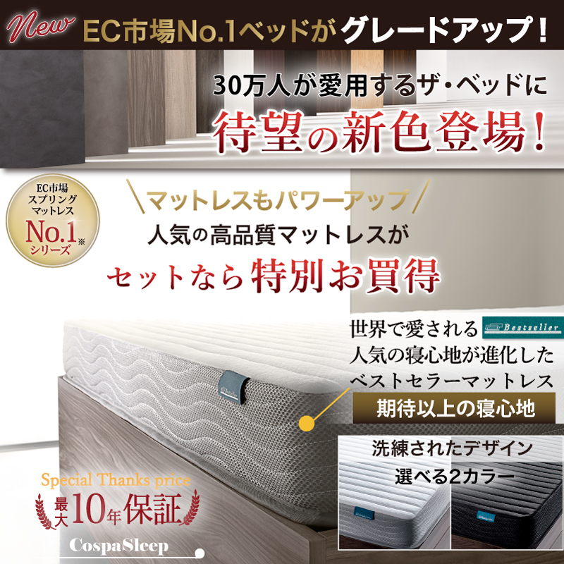 EC市場、N0.1ベッドがグレードアップ