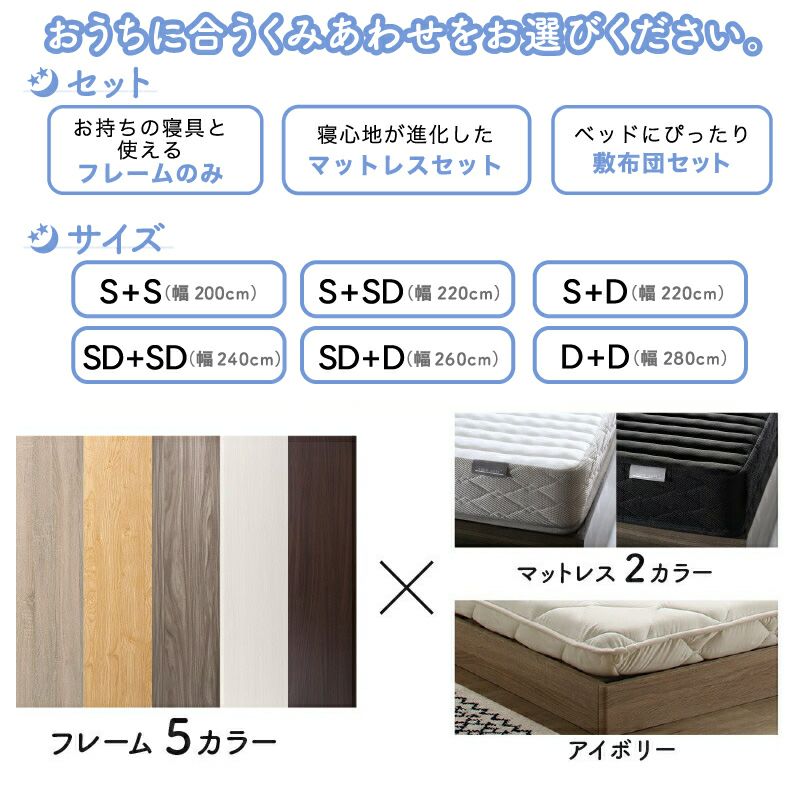 おうちに合う組み合わせをお選び下さい