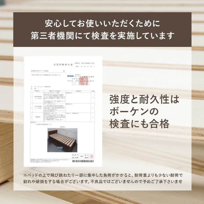 第三者機関ボーケンの検査にも合格