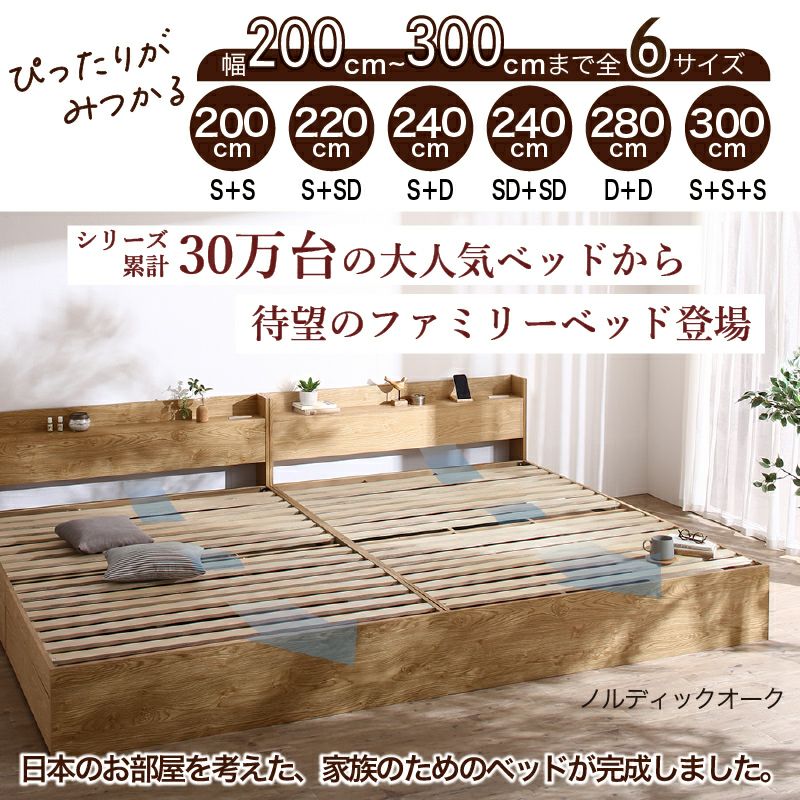 累計30万台の大人気ベッドから待望のファミリーベッドが登場