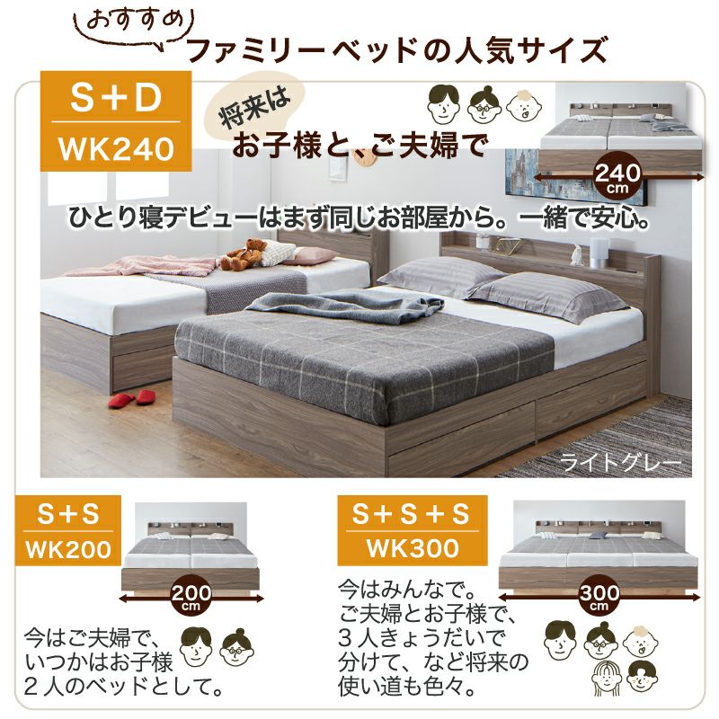 ファミリーベッドの人気サイズ