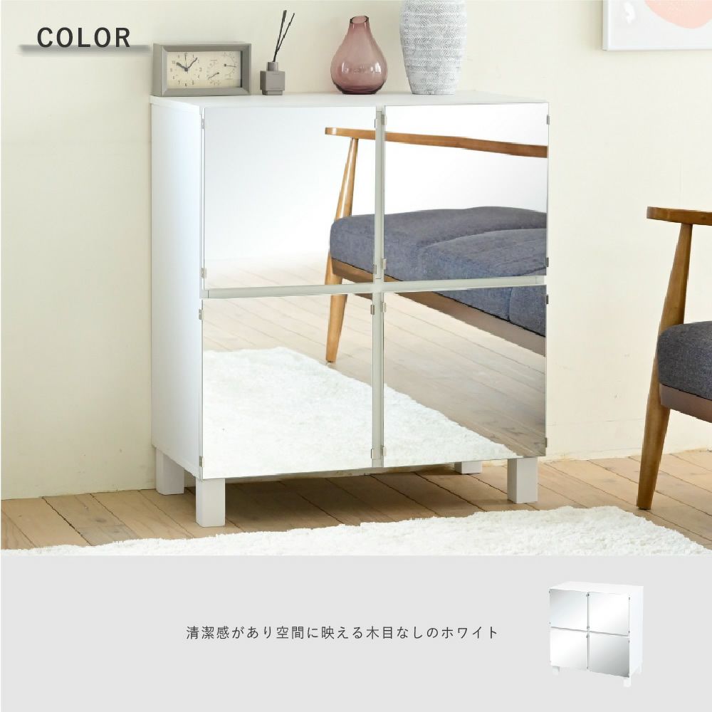 清潔感があり空間に映える木目なしのホワイト