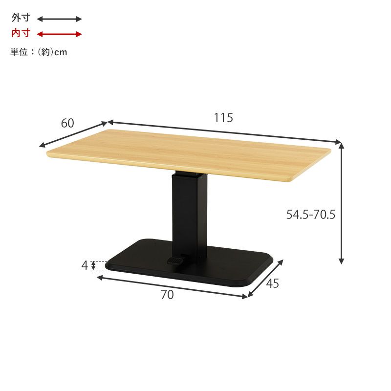 テーブルサイズ