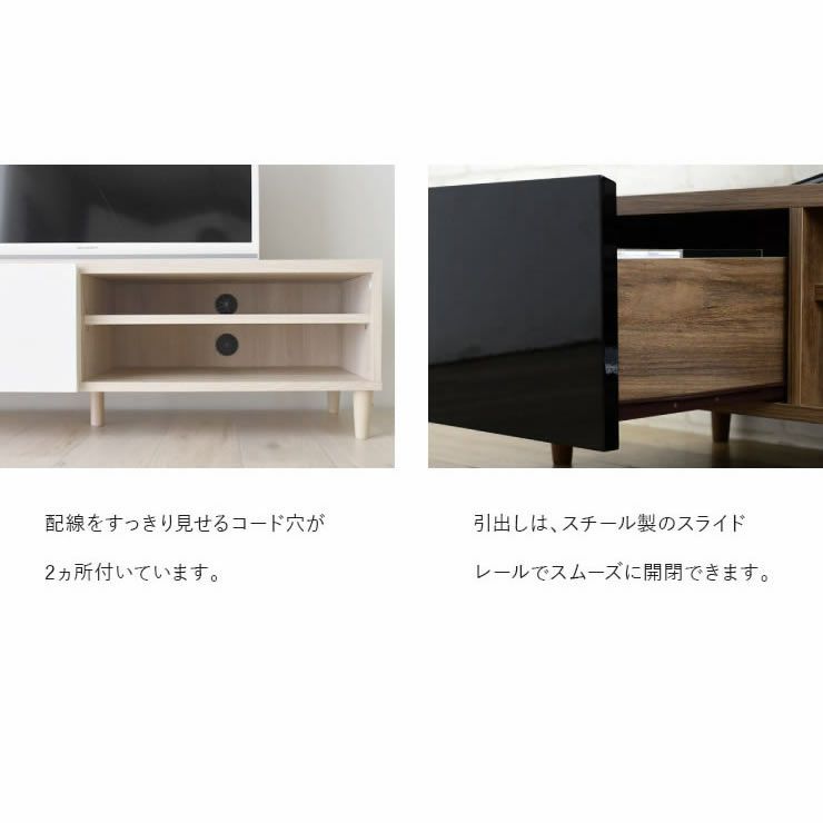 スライドレールでスムーズに開閉