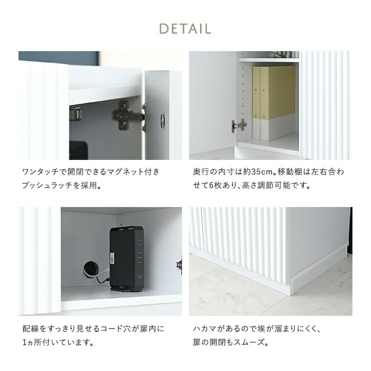 扉内の構造・便利な機能